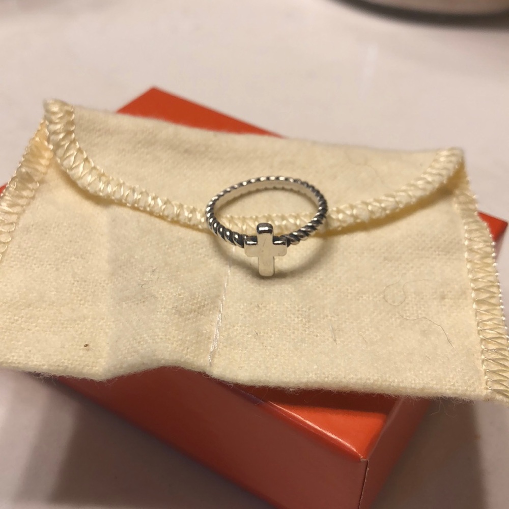 James Avery cross ring size 7